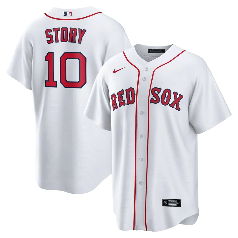 Boston Red Sox White Home Limited Jersey - Image 5