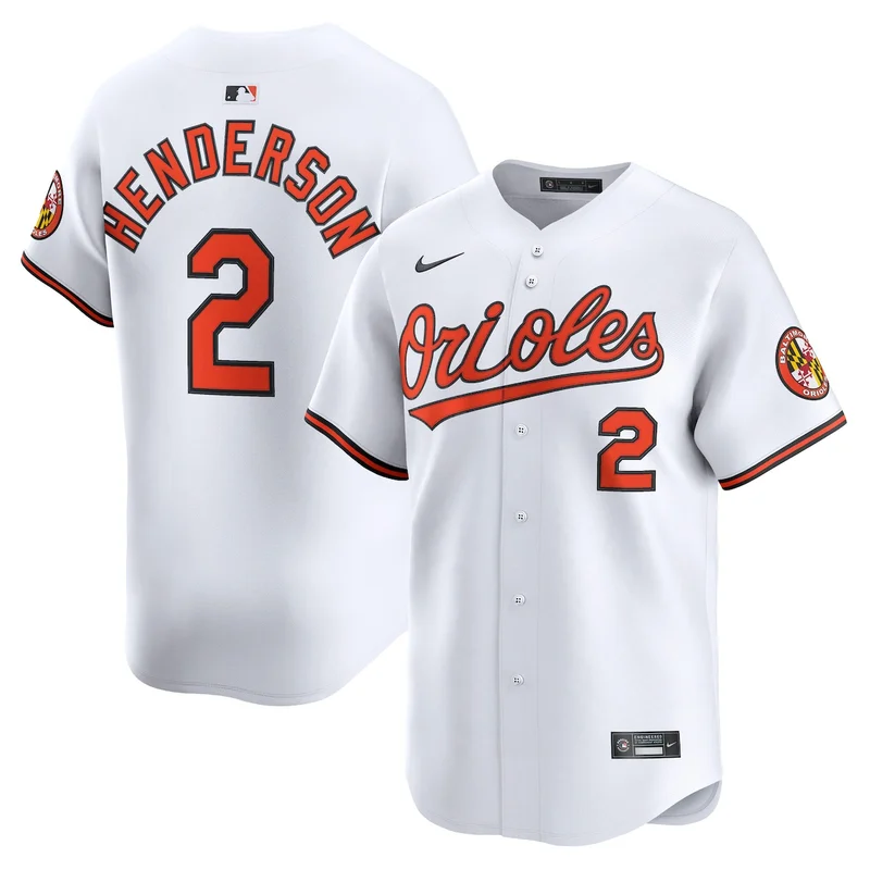 Baltimore Orioles Gunnar Henderson White Limited Player Jersey