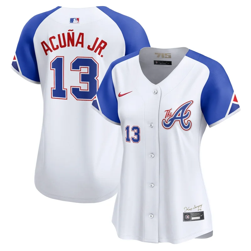 Atlanta Braves Ronald Acuna Jr. White City Connect Limited Player Jersey