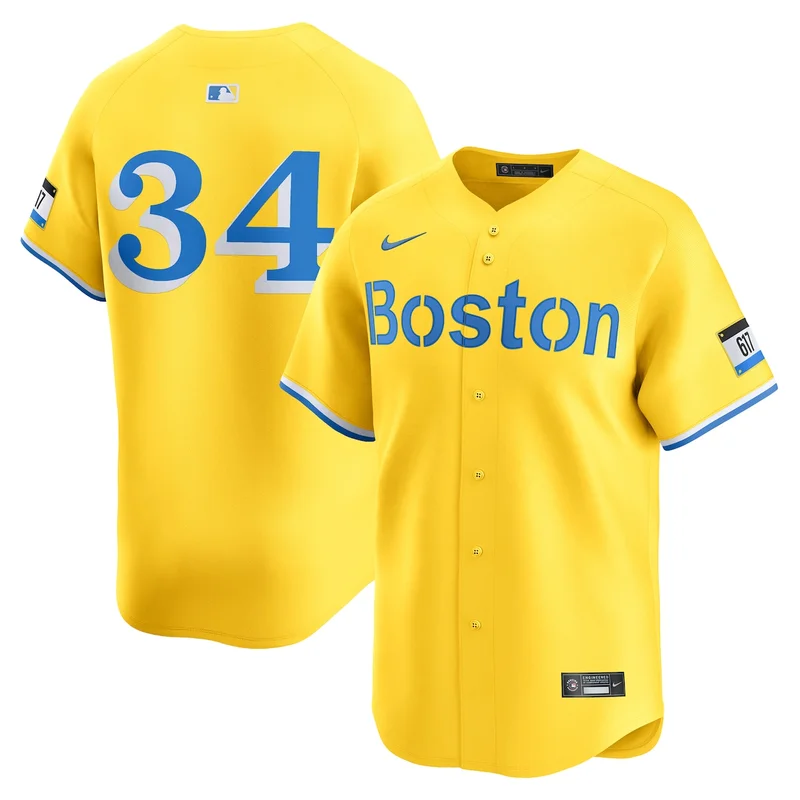 Boston Red Sox David Ortiz Gold City Connect Retired Player Jersey