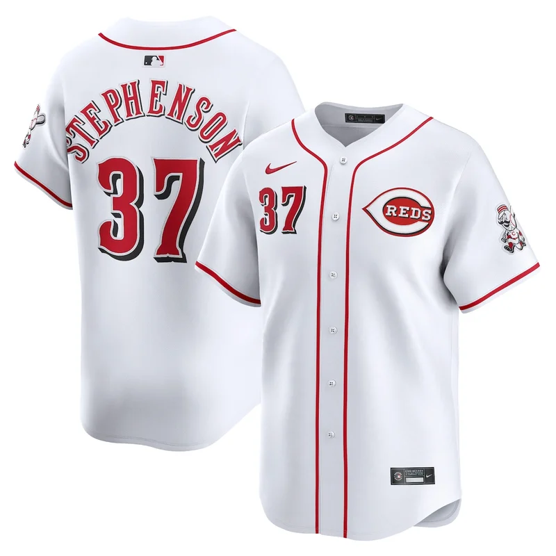 Cincinnati Reds Tyler Stephenson White Home Limited Player Jersey