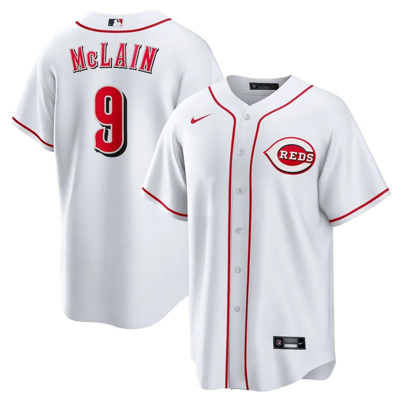 Cincinnati Reds White Home Limited Jersey - Image 2