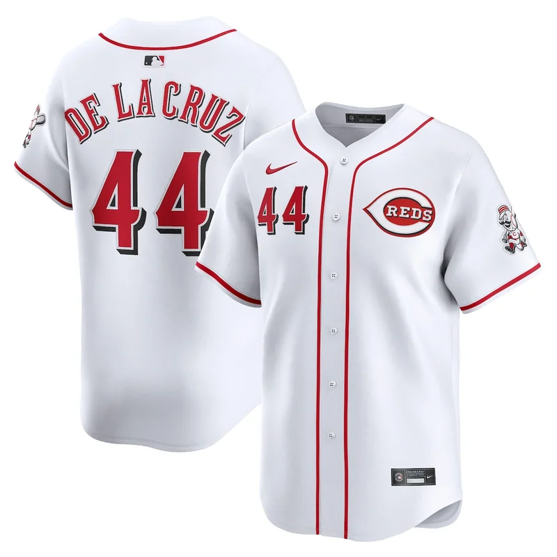 Cincinnati Reds White Home Blank Jersey - Image 5