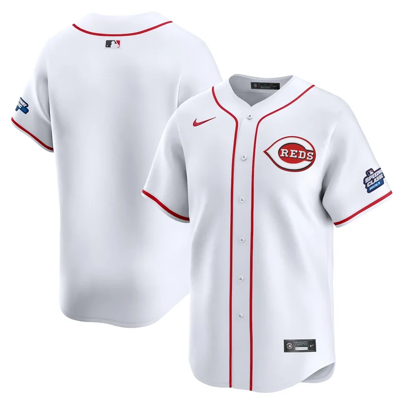 Cincinnati Reds Hunter Greene White Home Jersey - Image 4
