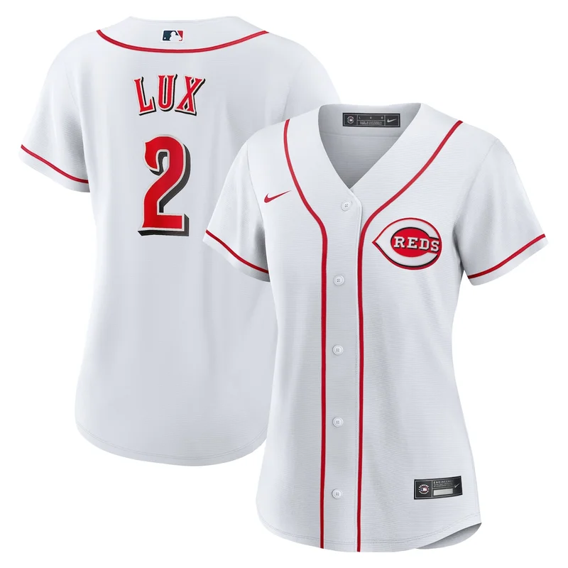 Cincinnati Reds Gavin Lux White Home Jersey