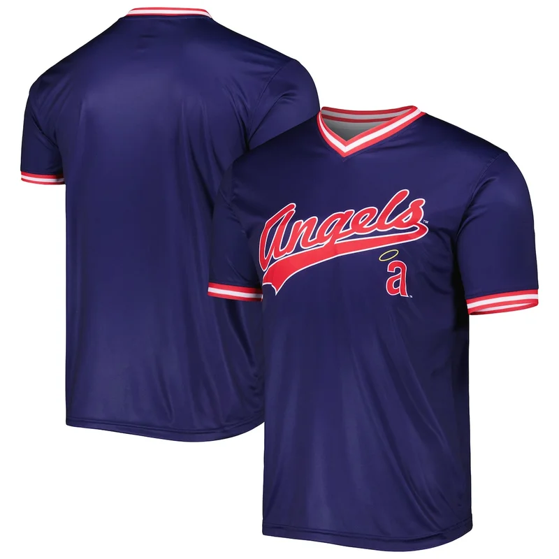 California Los Angeles Angels Reggie Jackson Navy Cooperstown Mesh Batting Practice Jersey - Image 2