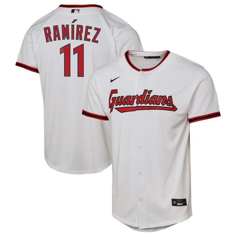Cleveland Guardians Jose Ramirez White Home Player Jersey