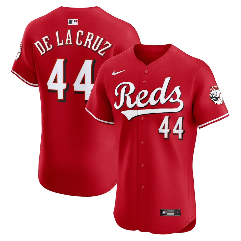 Cincinnati Reds Elly De La Cruz Red Alternate Elite Jersey