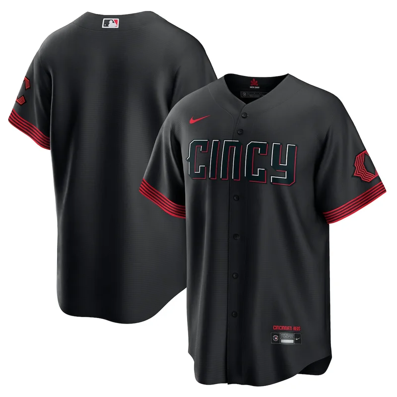 Cincinnati Reds Joe Morgan Black City Connect Player Jersey - Image 4