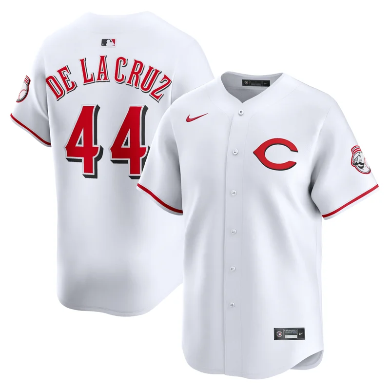 Cincinnati Reds White Home Elite Jersey - Image 2