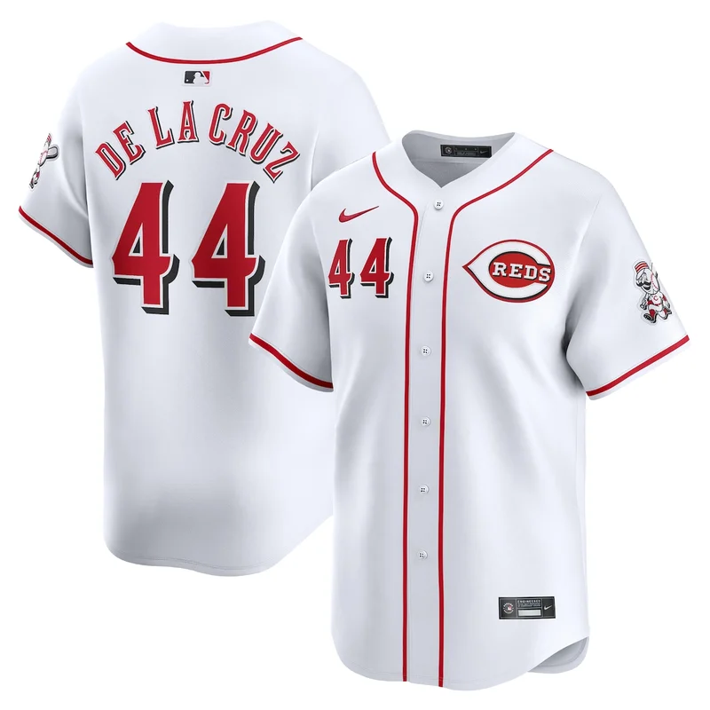 Cincinnati Reds White Home Elite Jersey - Image 4