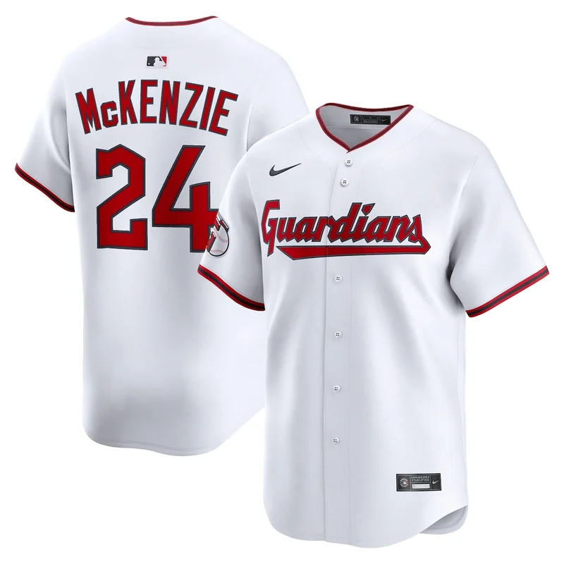 Cleveland Guardians Triston McKenzie White Home Limited Player Jersey