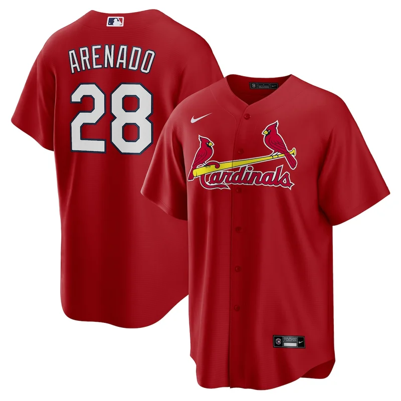 St Louis Cardinals Nolan Arenado Red Alternate Official Player Jersey