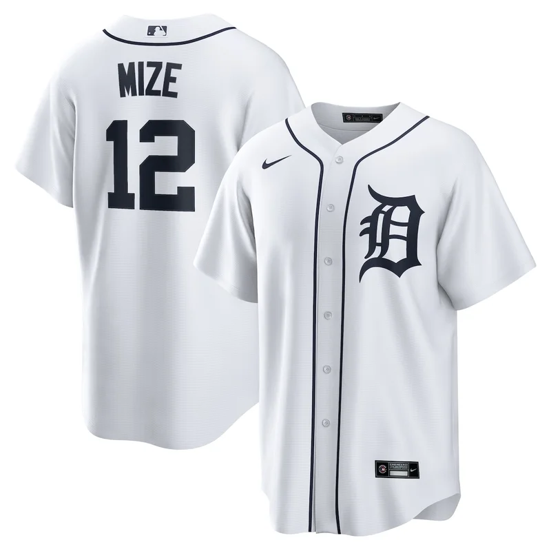 Detroit Tigers Dillon Dingler White Home Jersey - Image 2