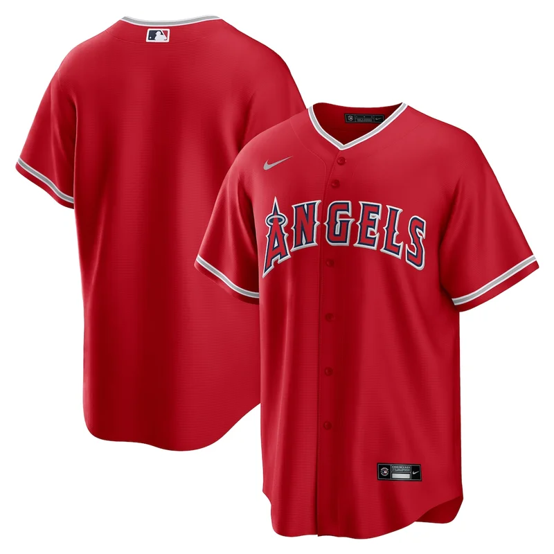 Los Angeles Angels White Home Elite Patch Jersey - Image 3