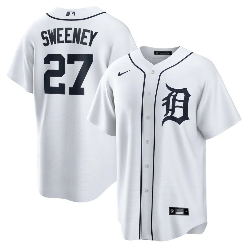 Detroit Tigers Gleyber Torres White Home Jersey - Image 4