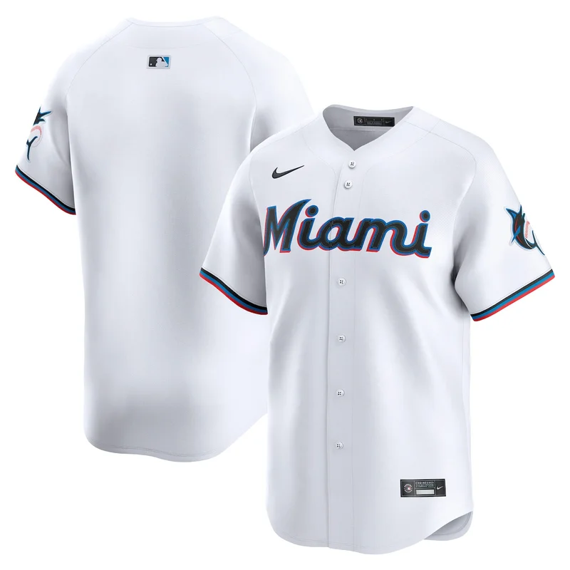 Miami Marlins  White Home Limited Jersey