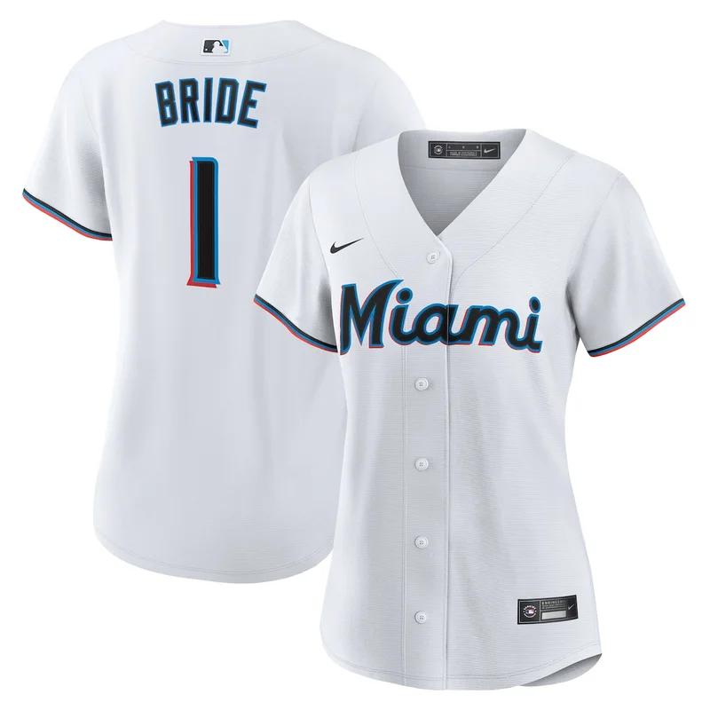 Miami Marlins White Home Limited Jersey - Image 2