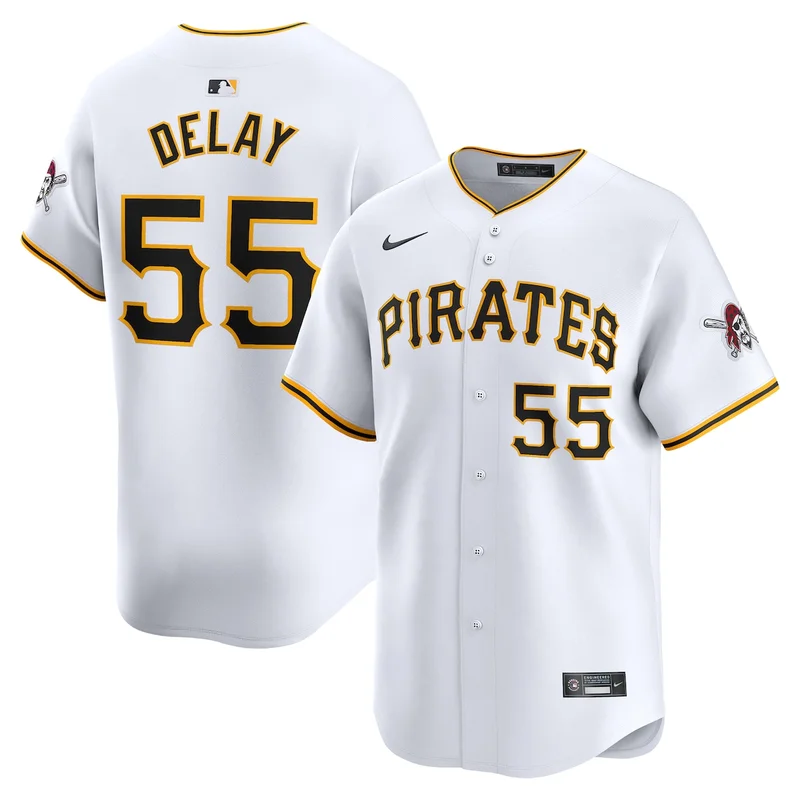 Pittsburgh Pirates Jason Delay White Home Limited Player Jersey