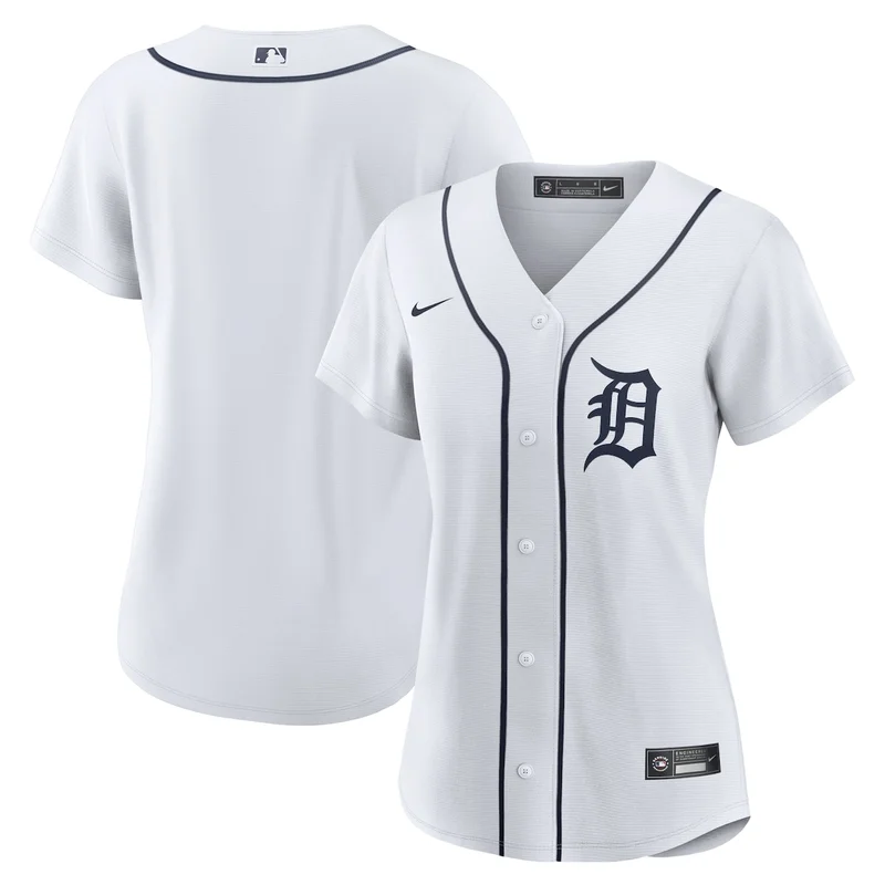 Detroit Tigers White Home Team Jersey