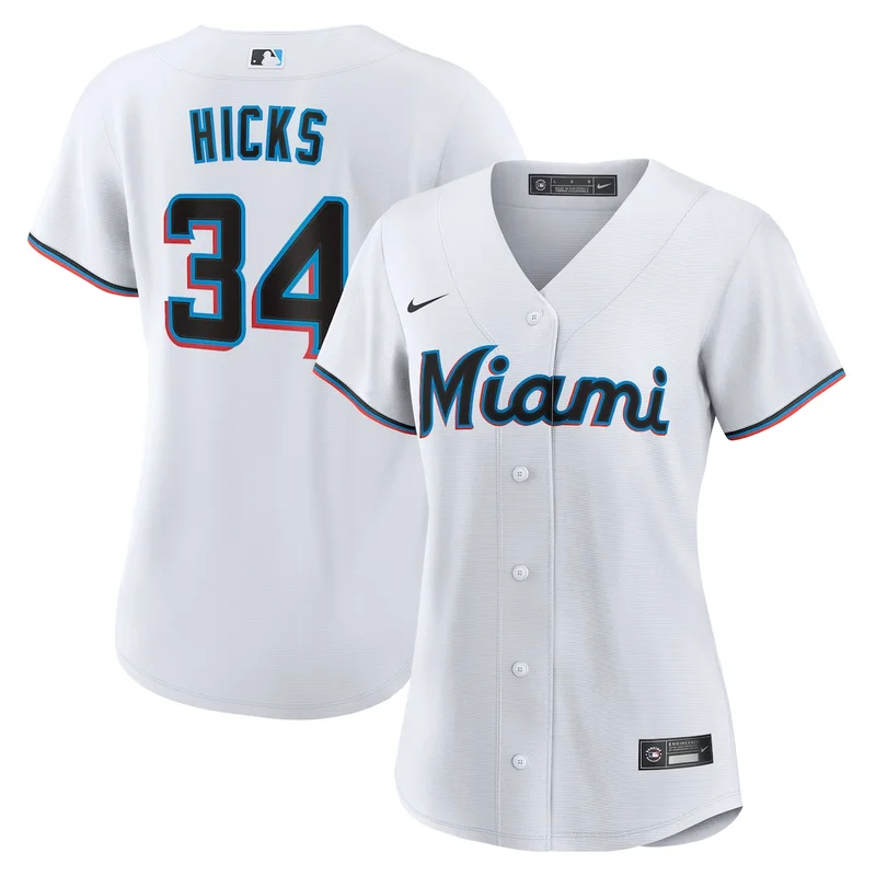 Miami Marlins White Home Limited Jersey - Image 5