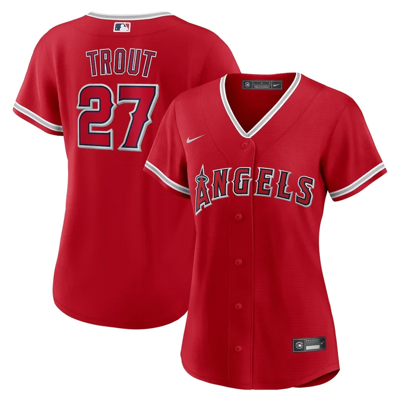 Los Angeles Angels Mike Trout Red Alternate Player Jersey