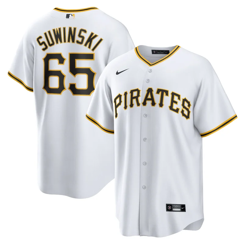Pittsburgh Pirates Jason Delay White Home Limited Player Jersey - Image 4