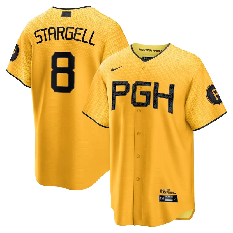 Pittsburgh Pirates Ke'Bryan Hayes Gold City Connect Limited Player Jersey - Image 2