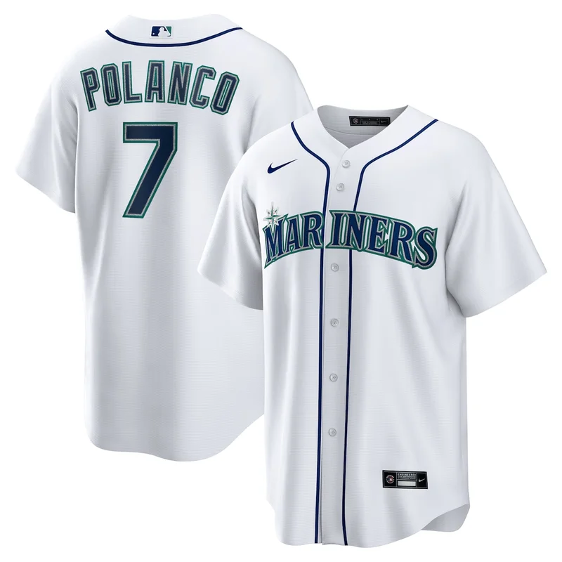 Seattle Mariners Julio Rodriguez White Home Limited Player Jersey - Image 4