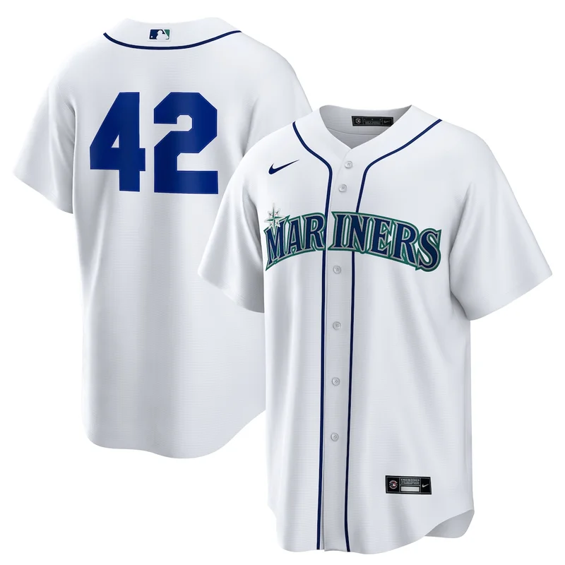 Seattle Mariners Julio Rodriguez White Home Limited Player Jersey - Image 5