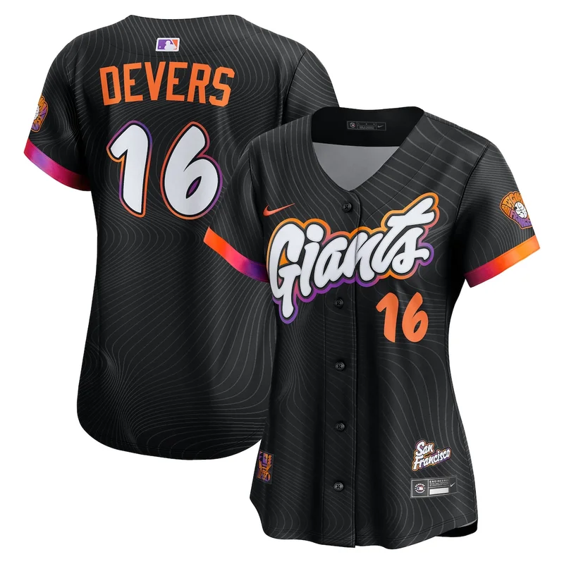 San Francisco Giants Rafael Devers Black 2025 City Connect Limited Player Jersey