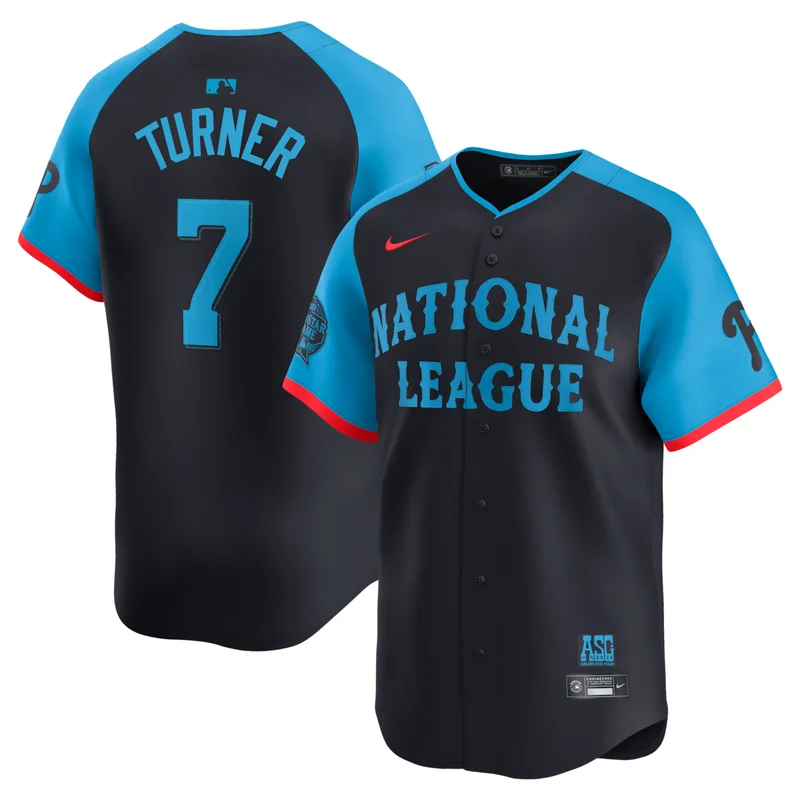 National League Trea Turner Navy 2024 MLB All-Star Game Limited Player Jersey