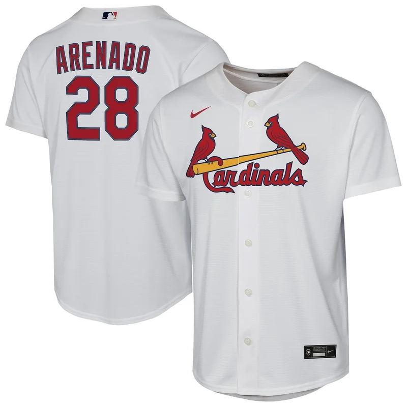 St Louis Cardinals Nolan Arenado Light Blue Alternate Limited Player Jersey - Image 4