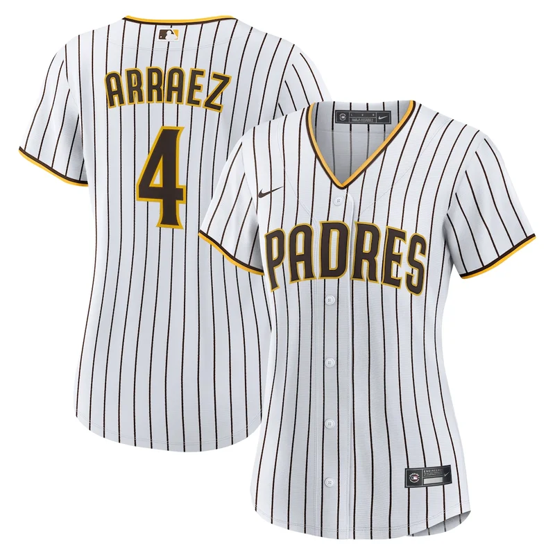 San Diego Padres Fernando Tatis Jr. White/Brown Home Player Jersey - Image 5