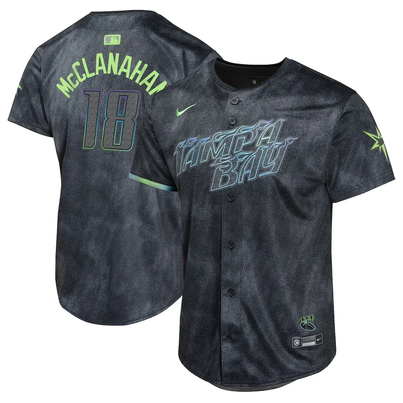 Tampa Bay Rays Shane McClanahan Charcoal 2024 City Connect Limited Player Jersey