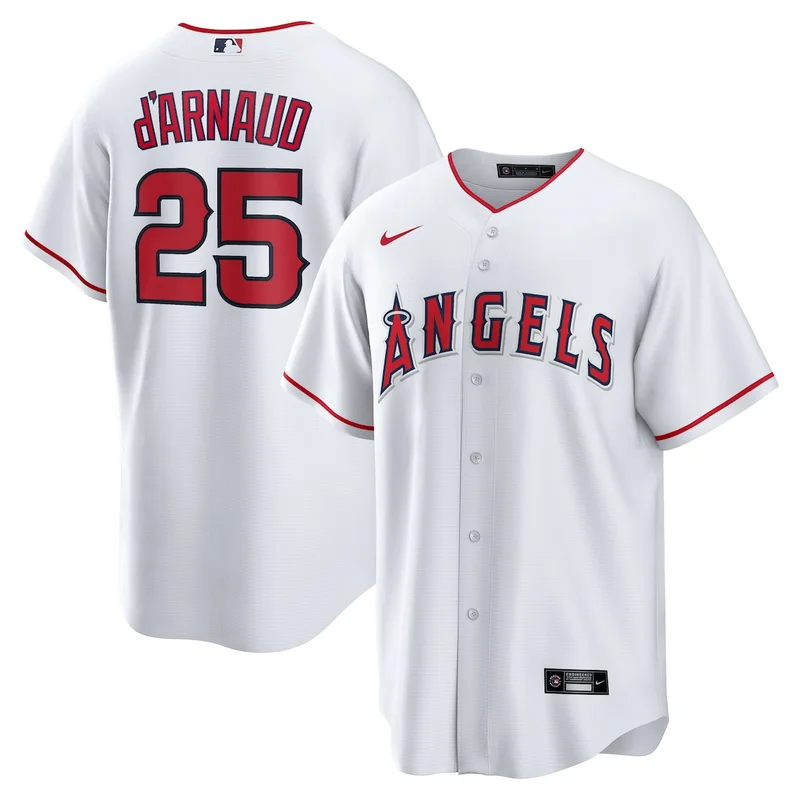 Los Angeles Angels Travis d'Arnaud White Home Jersey