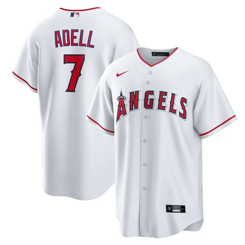 Los Angeles Angels Travis d'Arnaud White Home Jersey - Image 4