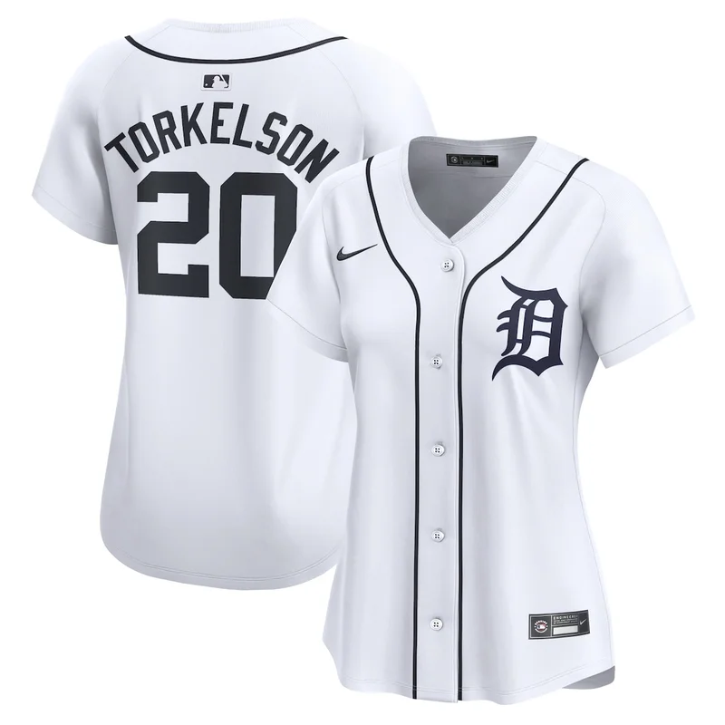 Detroit Tigers Gleyber Torres White Home Jersey - Image 4