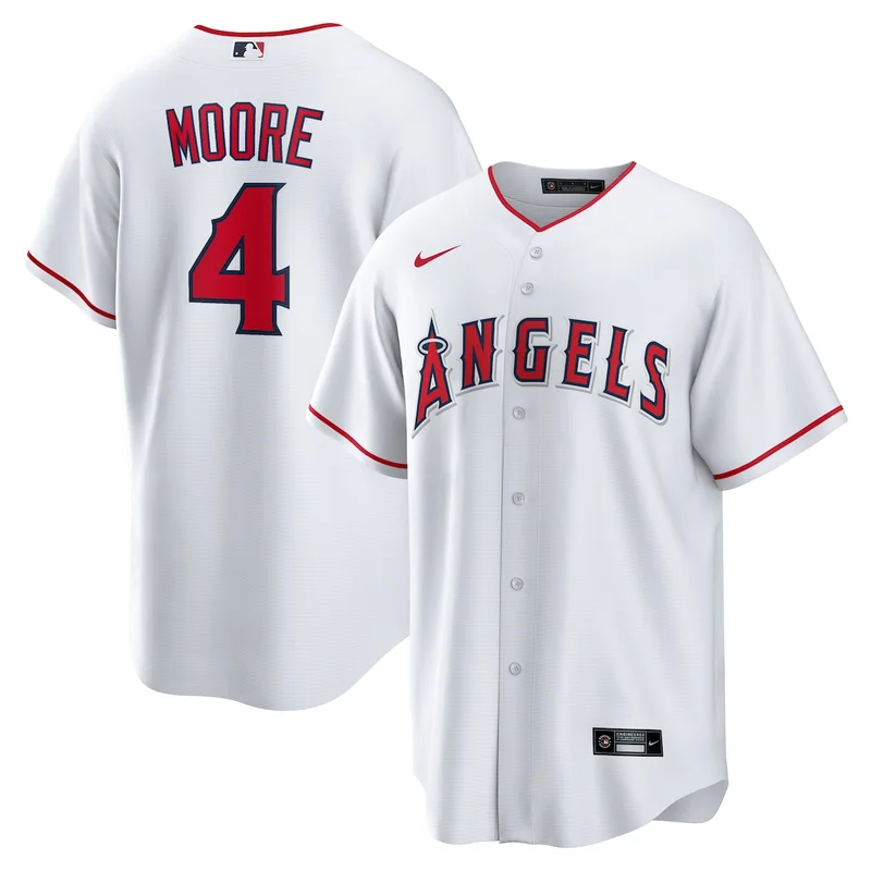 Los Angeles Angels Travis d'Arnaud White Home Jersey - Image 5