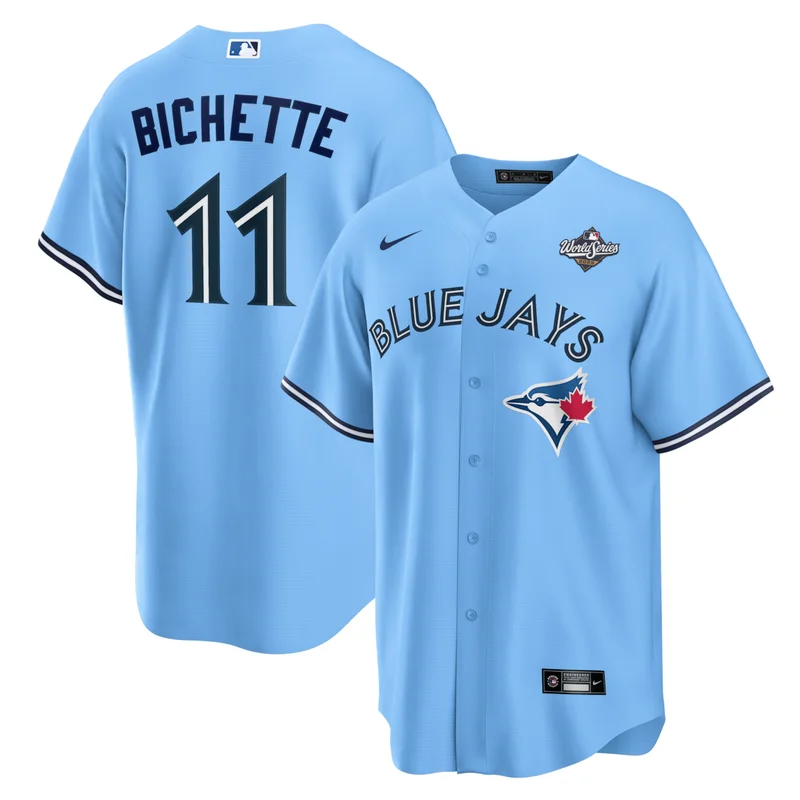 Toronto Blue Jays Bo Bichette Powder Blue 2025 World Series Alternate Jersey