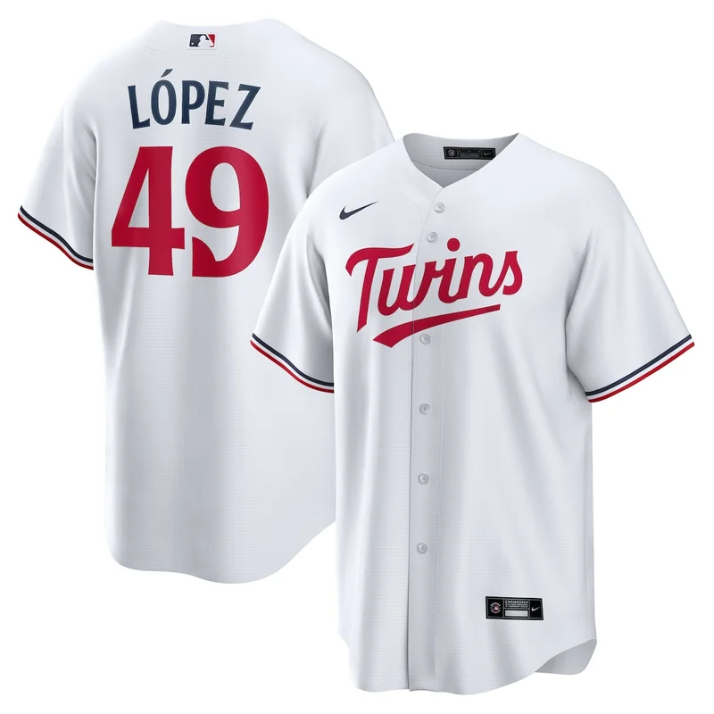 Minnesota Twins Pablo LÃ³pez White Home  Player Jersey