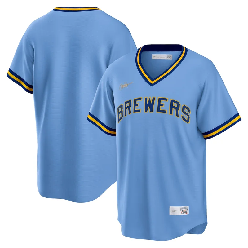 Milwaukee Brewers Cream Home Limited Custom Jersey - Image 2