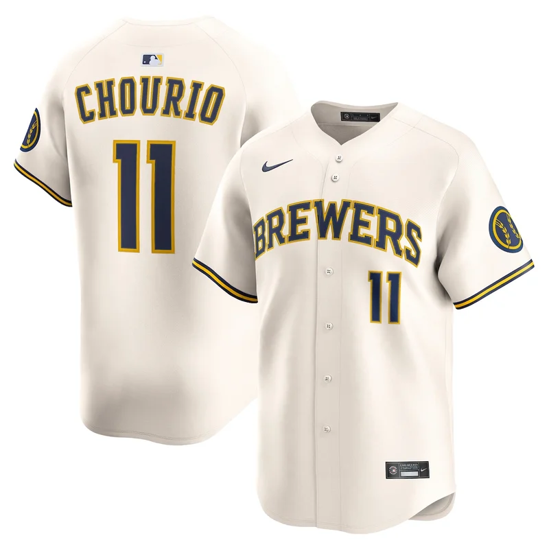 Milwaukee Brewers Cream Home Limited Custom Jersey - Image 5