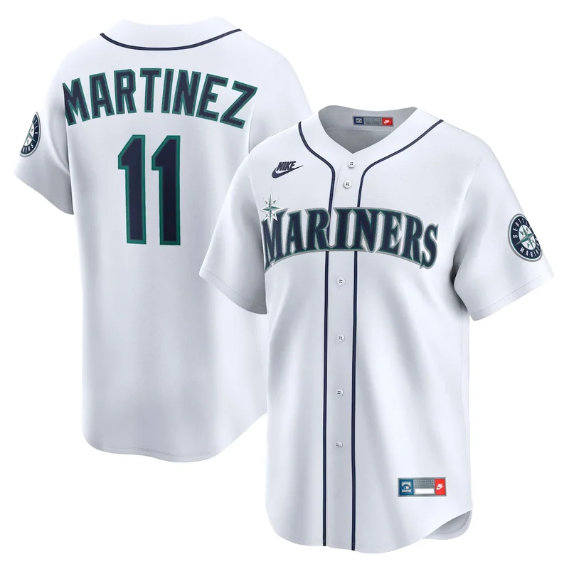 Seattle Mariners Edgar Martinez White Throwback Cooperstown Collection Limited Jersey