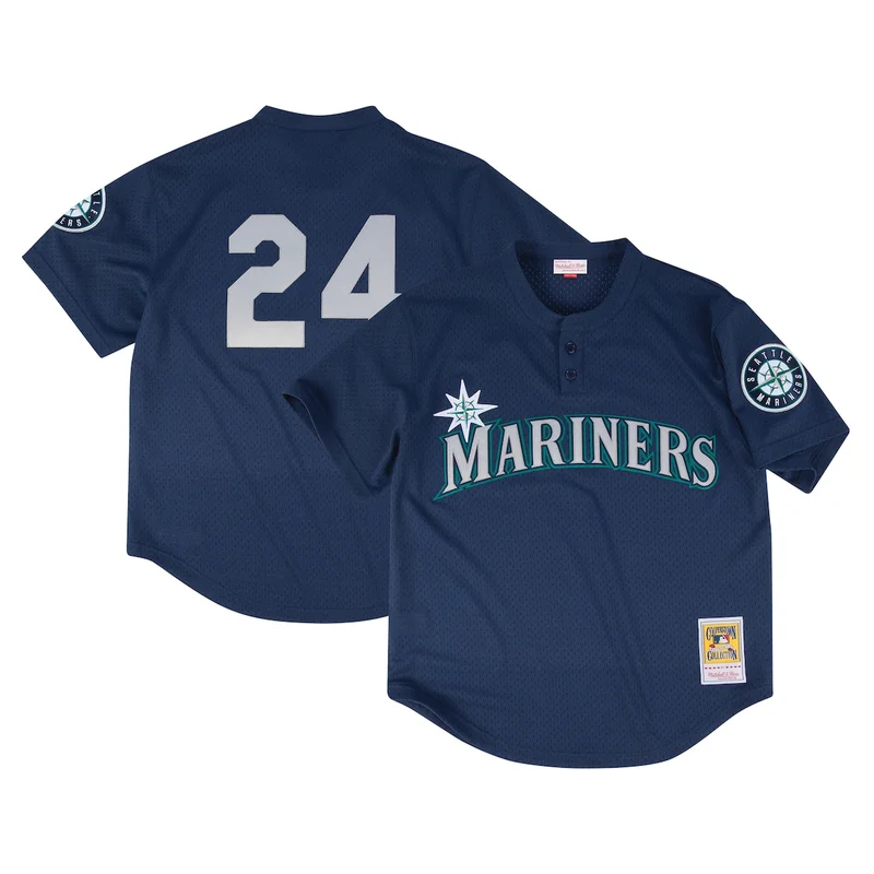Seattle Mariners Edgar Martinez White Throwback Cooperstown Collection Limited Jersey - Image 2