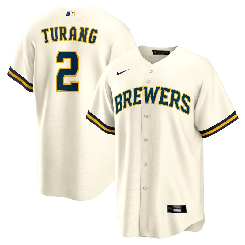 Milwaukee Brewers Cream Home Limited Jersey - Image 3