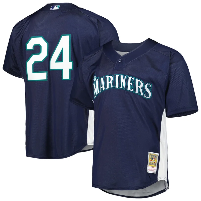 Seattle Mariners Edgar Martinez White Throwback Cooperstown Collection Limited Jersey - Image 3