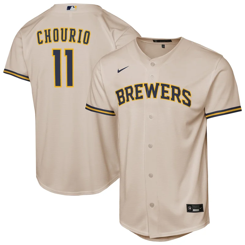 Milwaukee Brewers Cream Home Limited Jersey - Image 4