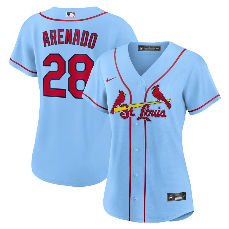 St Louis Cardinals Light Blue Alternate Limited Jersey - Image 4
