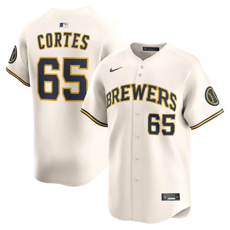 Milwaukee Brewers William Contreras Cream Home Jersey - Image 2